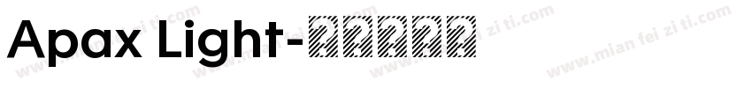 Apax Light字体转换